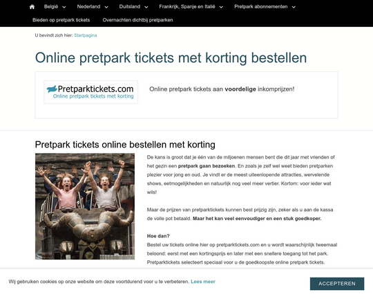 Pretpark tickets Logo