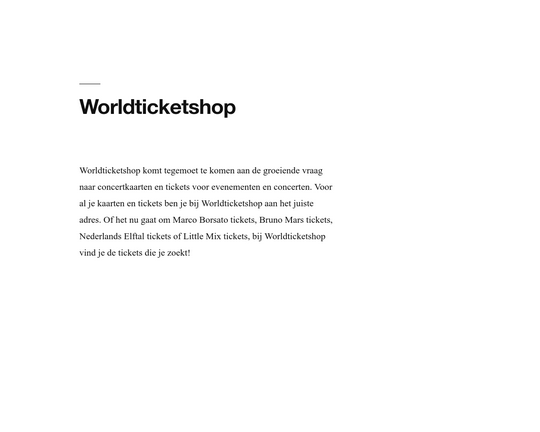 WorldTicketShop.nl Logo